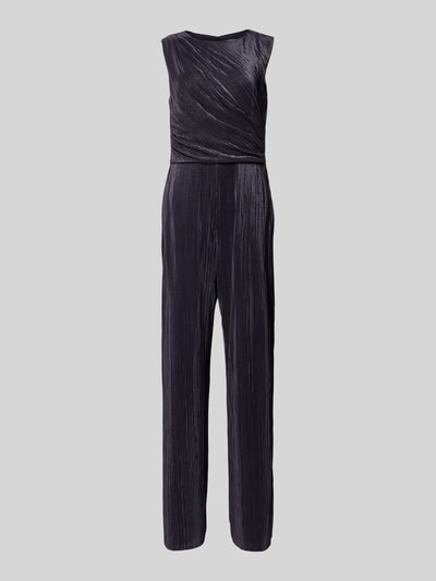 Christian Berg Cocktail Jumpsuit mit Plisseefalten Dunkelgrau 2