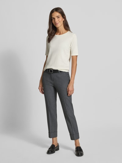 Cambio Regular fit stoffen broek met verkorte pasvorm, model 'KRYSTAL' Antraciet - 1