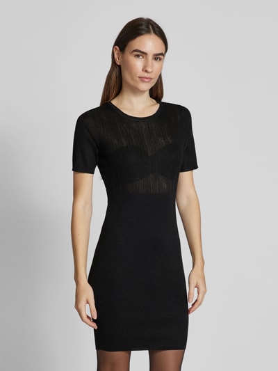 ARMANI EXCHANGE Knielanges Kleid mit Rundhalsausschnitt Black 4