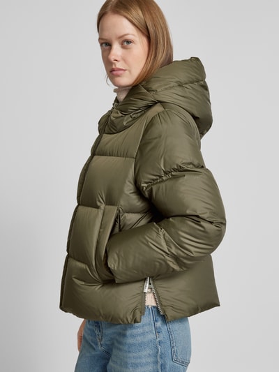 Marc O'Polo Kurtka puchowa puffer o kroju regular fit z miękką podszewką z polaru Khaki 3