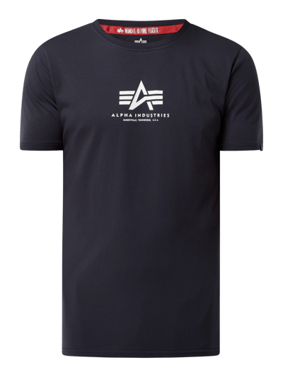 Alpha Industries T-Shirt mit Logo-Details  Marine 2