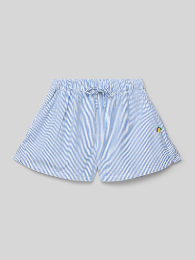 Garcia Shorts mit Logo-Stitching und elastischem Bund Bleu 1