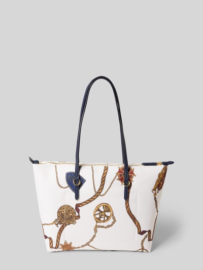 Lauren Ralph Lauren Handtasche mit Label-Applikation Modell 'KEATON' Ecru 4