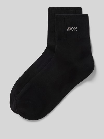 Produktfoto, Socken aus Baumwoll-Mix im 2er-Pack von JOOP! in Schwarz, glatte Struktur, Damen Socken von JOOP! COLLECTION