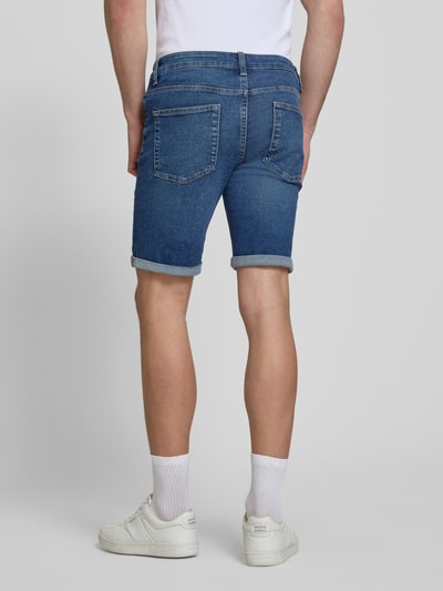 ONLY & SONS Regular Fit Jeansshorts aus Baumwoll-Mix Modell 'PLY' Dunkelblau 5