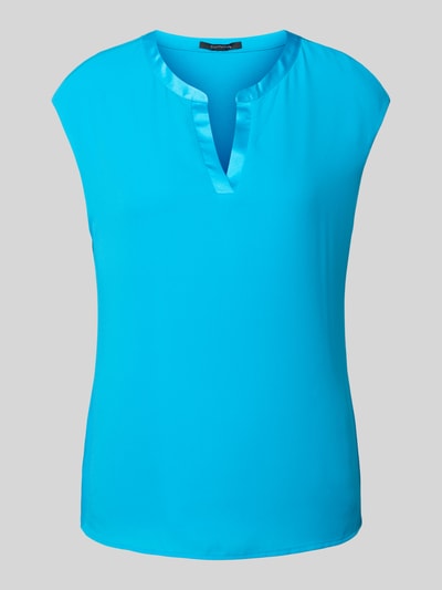 comma T-shirt met V-hals Turquoise - 2