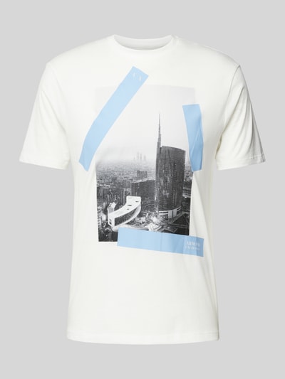 ARMANI EXCHANGE T-shirt met labelprint Offwhite - 2