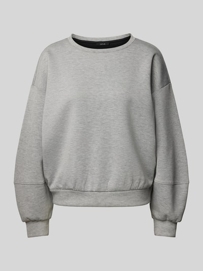 OPUS Sweatshirt met extra brede schouders, model 'Gugi' Lichtgrijs gemêleerd - 2