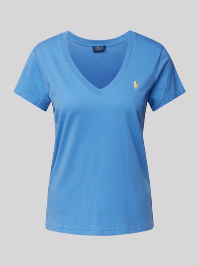 Polo Ralph Lauren T-Shirt mit Logo-Stitching Blau 1