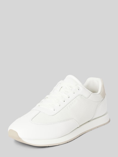 CK Calvin Klein Leren sneakers met labeldetail Wit - 1