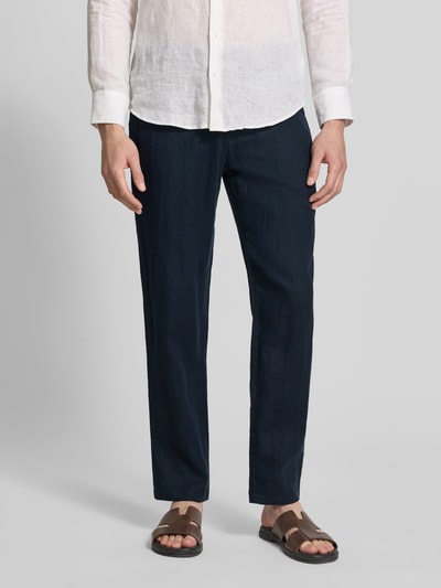 g1920 Regular Fit Leinenhose mit französischen Eingrifftaschen Marine 4