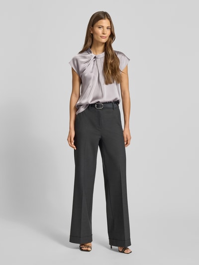 Neo Noir Blusenshirt mit Stehkragen Mittelgrau 1