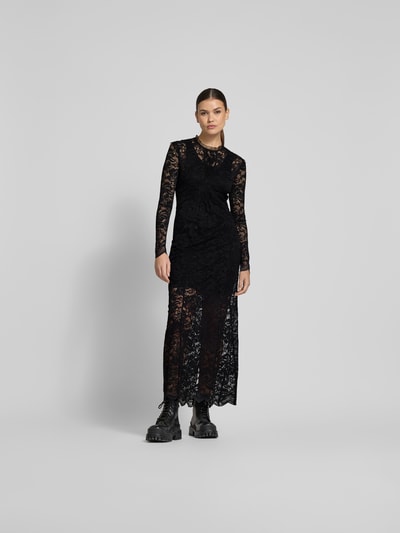 Rabanne Maxikleid mit Rundhalsausschnitt Black 4