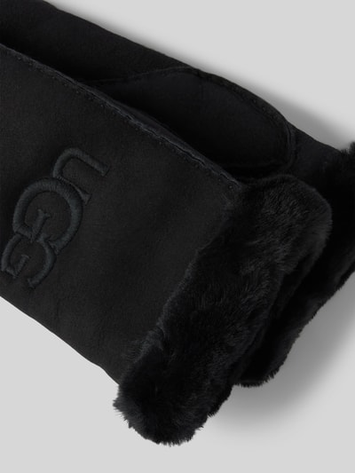 UGG Handschuhe aus Schafsfell mit Label-Stitching Black 2