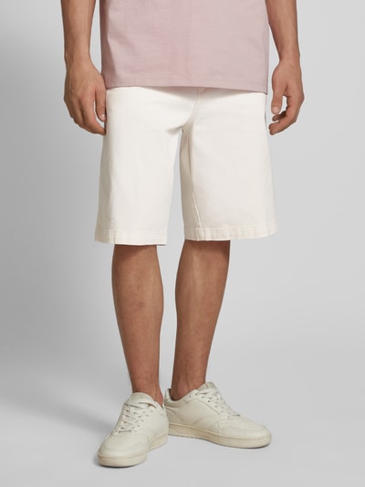 Hugo Blue Baggy Fit Bermudas mit Eingrifftaschen Modell 'Damo' Offwhite 4