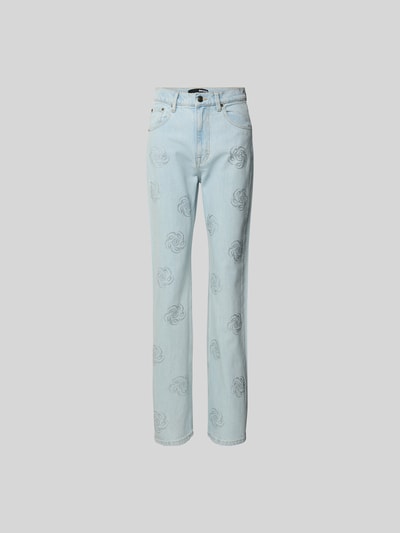 ROTATE Jeans mit 5-Pocket-Design Hellblau 2
