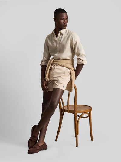 Polo Ralph Lauren Relaxed Fit Freizeithemd aus reinem Leinen Hellgrau 6