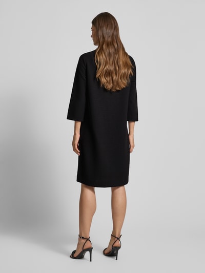 Street One Knielanges Kleid mit Strukturmuster BLACK 5