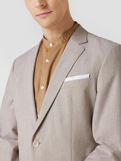 BOSS Colbert met reverskraag, model 'H-Hutson' Beige - 3