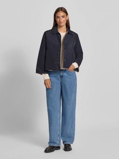 Weekend Max Mara Boxy fit keerbaar jack van ademend materiaal, model 'MIMMA' Marineblauw - 1