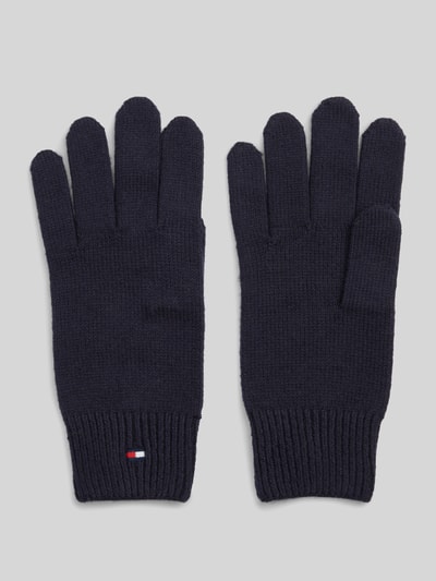 Tommy Hilfiger Handschuhe aus Baumwoll-Mix mit Woll-Anteil Marine 1