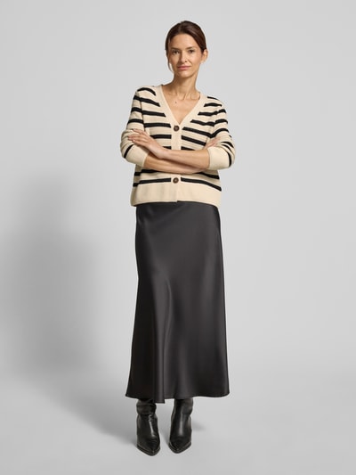 Vero Moda Regular fit gebreid jack van puur katoen, model 'Calla' Offwhite - 1