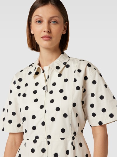 JAKE*S STUDIO WOMAN Hemdblusenkleid mit Polka Dots Offwhite 3