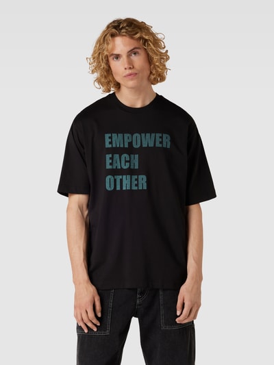 Calvin Klein Jeans Oversized T-Shirt mit Statement-Print Modell 'EMPOWER' Black 4