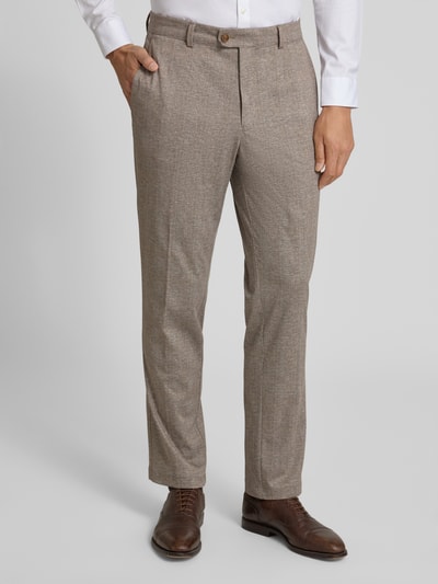 CG - Club of Gents Straight fit pantalon met viscose, model 'Orlando' Beige - 4