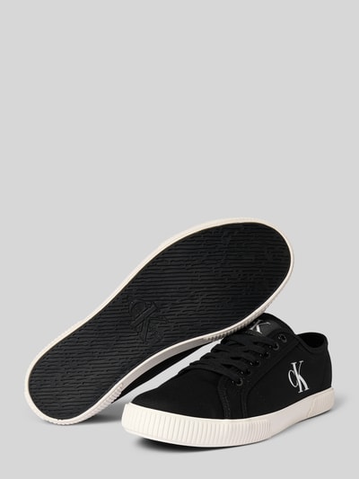 Calvin Klein Jeans Sneakersy z detalami z logo Czarny 4