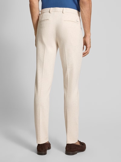 Scotch & Soda Slim Fit Stoffhose mit Gesäßtaschen Modell 'Mott' Offwhite Melange 5