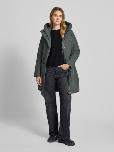 Mazine Jas met capuchon Flessengroen - 1