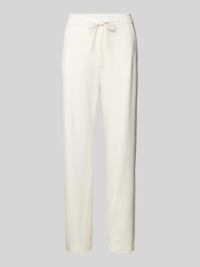 Rich & Royal Relaxed fit stoffen broek met elastische band Offwhite - 2