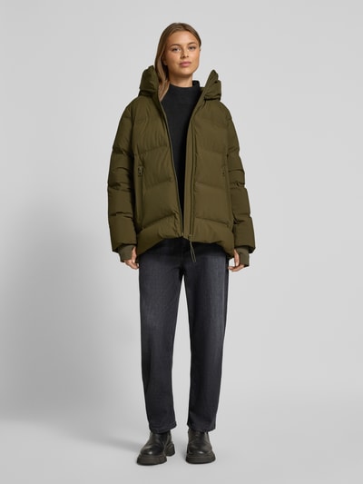 Marc O'Polo Regular fit functioneel jack met vulling van dons Kaki - 1