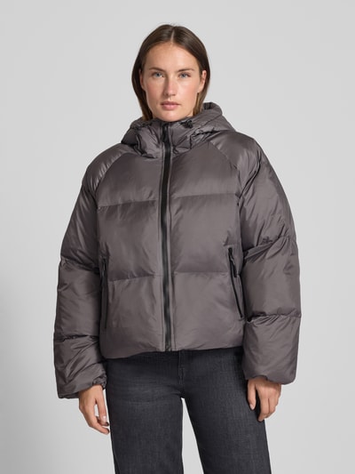 WITHBLACK Gewatteerd jack met capuchon Middengrijs - 4