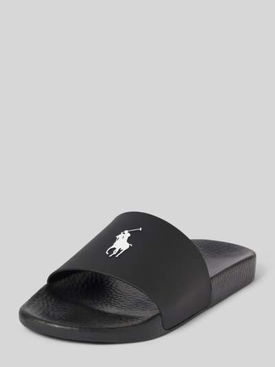 Polo Ralph Lauren Slides mit Label-Detail Black 1