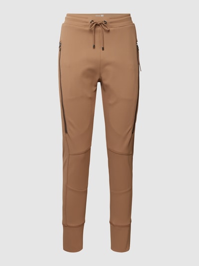 MAC Sweatpants mit Reißverschlusstaschen Modell 'Future 2.0' Camel 2