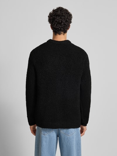 Jack & Jones Strickpullover in Bouclé-Optik Modell 'MEADOWS' Black 5