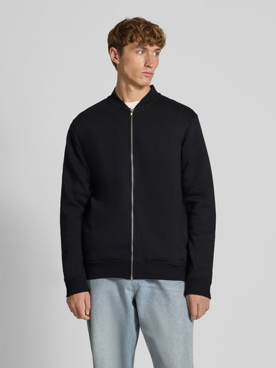 Only & Sons Regular Fit Sweatjacke aus Baumwoll-Mix Modell 'CERES' Black 4