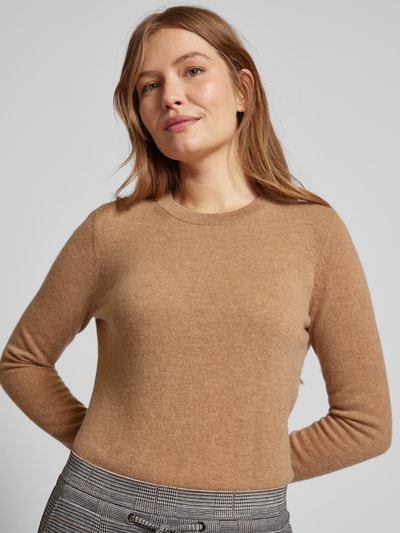 Christian Berg Woman Strickpullover mit Strukturmuster Camel 3