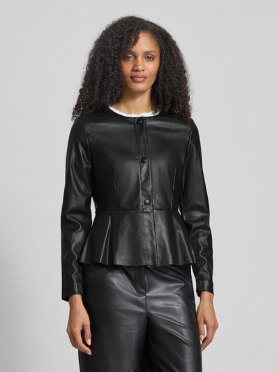 ICHI Żakiet z listwą z zatrzaskami model ‘ZOMA’ Czarny 4