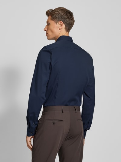 OLYMP Level Five Slim Fit Business-Hemd mit extra langem Arm Modell 'New York' Marine 5