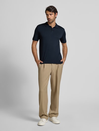 Marc O'Polo Regular Fit Poloshirt aus reiner Baumwolle Marine 1