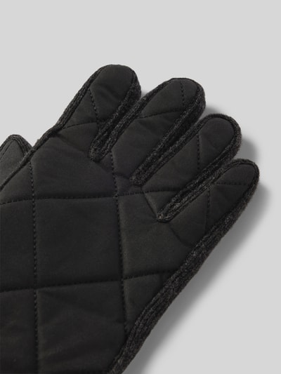 Barbour Handschuhe mit Steppnähten Modell 'Winterdale' Black 3