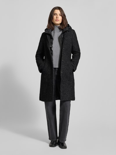 s.Oliver RED LABEL Regular Fit Wollmantel mit abnehmbarem Innenkragen Black 1