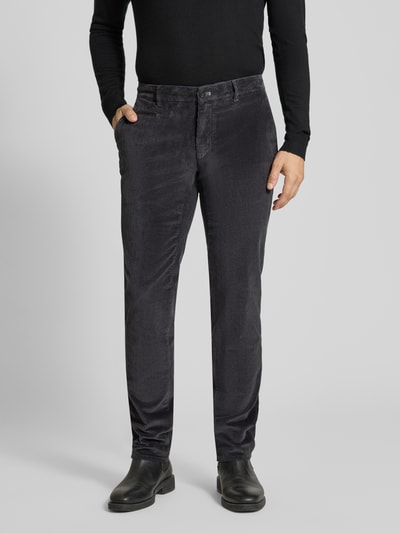 Brax Slim Fit Cordhose mit Gesäßtaschen Modell 'Fabio' Mittelgrau 4