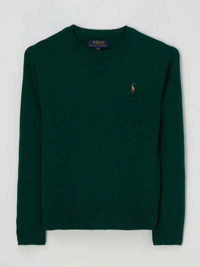 Polo Ralph Lauren Teens Pullover van een mix van wol en kasjmier  Donkergroen - 1