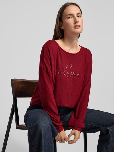 Tom Tailor Bluza o kroju regular fit z mieszanki wiskozy Czerwony 3