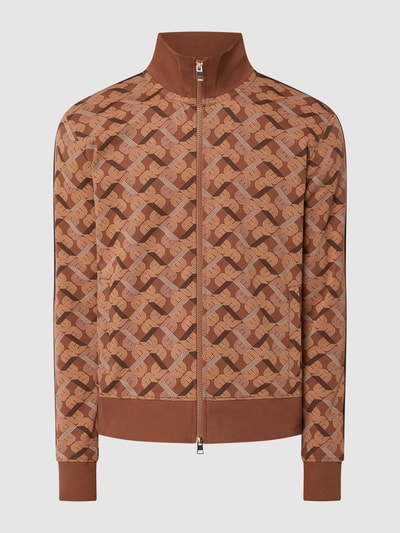 Baldessarini Sweatjacke mit Allover-Muster Modell 'Shaman' Camel 2