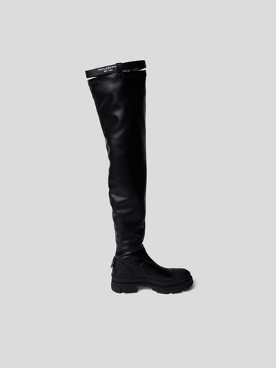 Philosophy di Lorenzo Ser Overknees mit Riemen Schwarz 6
